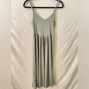 [See You Monday] sage green sun dress size xs